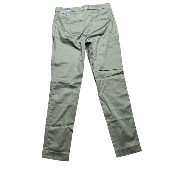 NWT White House Black Market Dried Thyme Rolled Cuff Slim Chino Pants Size 2 - Picture 3 of 12